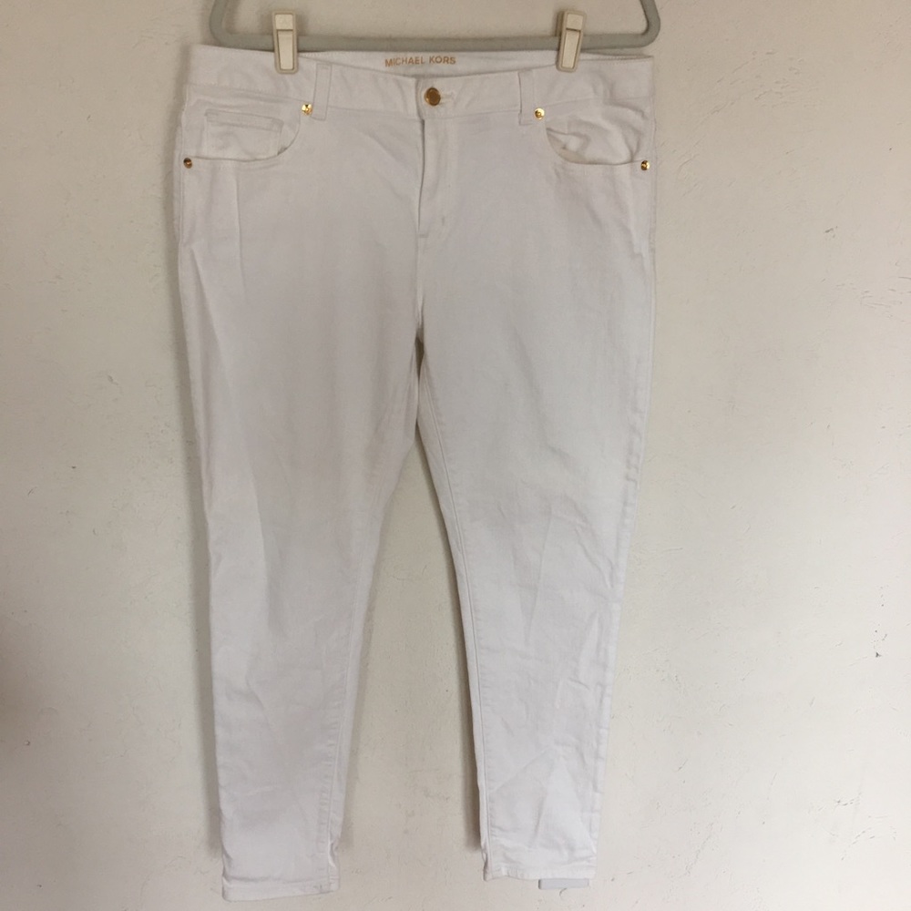 Michael Kors White Jeans Size 14